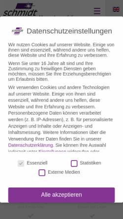 Vorschau der mobilen Webseite www.schmidt-verpackungsfolien.de, Helmut Schmidt GmbH