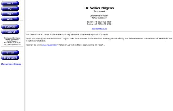 Vorschau von www.nilgens.com, Dr. Nilgens, Volker