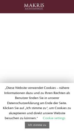 Vorschau der mobilen Webseite www.makris.de, Makris & Reök
