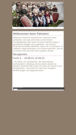Vorschau der mobilen Webseite www.faehnlein.com, Das Fähnlein auf Dornberg