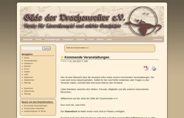 Vorschau von www.drachenreiter.de, Gilde der Drachenreiter e.V.