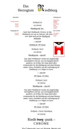 Vorschau der mobilen Webseite www.riedhburg.ch, Herzogtum Riedhburg