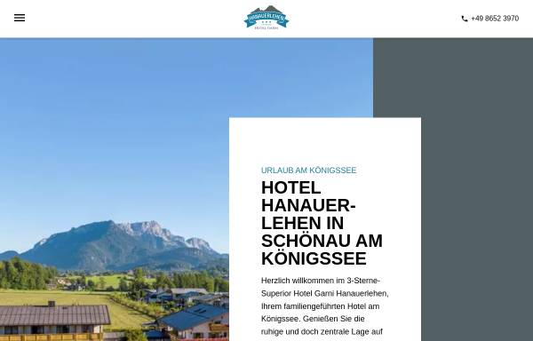 Vorschau von www.hotel-hanauerlehen.de, Pension Hanauerlehen