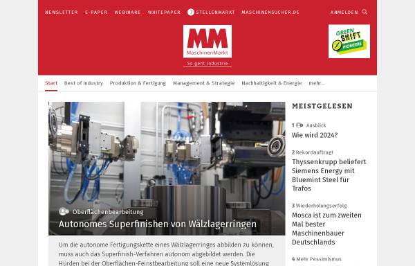 Vorschau von www.maschinenmarkt.vogel.de, MM Maschinenmarkt