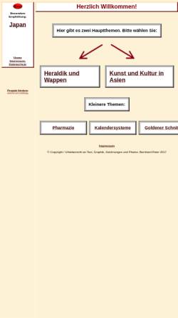 Vorschau der mobilen Webseite www.bernhardpeter.de, Kultur in Asien [Bernhard Peter]