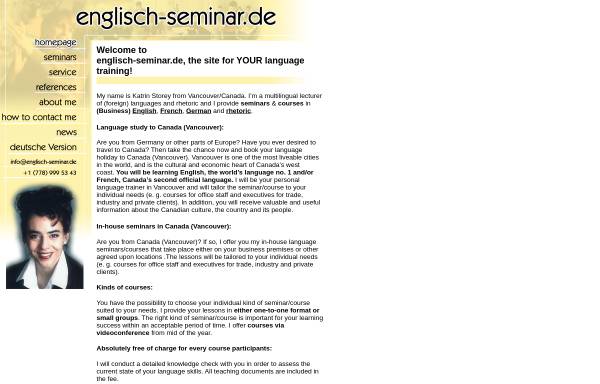 Vorschau von www.englisch-seminar.de, Englisch Seminar [Katrin Chahirfar]