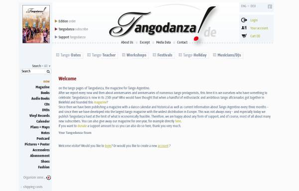 Vorschau von www.tangodanza.de, Tango Danza