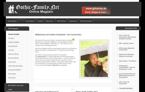 Vorschau von www.gothic-family.net, Gothic-Family-Net