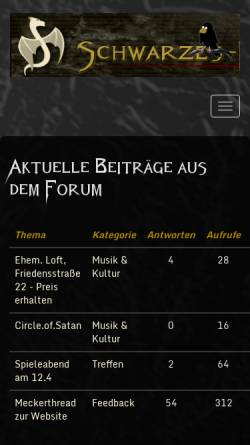 Vorschau der mobilen Webseite schwarzes-muenchen.de, Schwarzes München