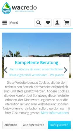 Vorschau der mobilen Webseite www.oase-wassergarten.de, Gartenteiche P. Neyses