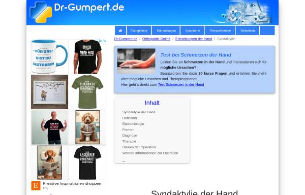 Vorschau von www.dr-gumpert.de, Syndaktylie
