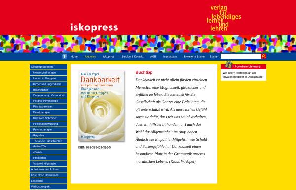 Vorschau von www.iskopress.de, Iskopress