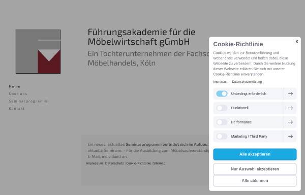 Vorschau von www.fuehrungsakademie-moebel.de, Führungsakademie für die Möbelwirtschaft GmbH