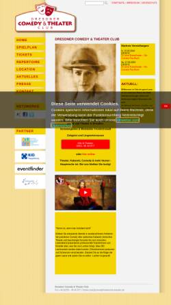 Vorschau der mobilen Webseite www.dresdner-comedy-club.de, Dresdner Comedy Club