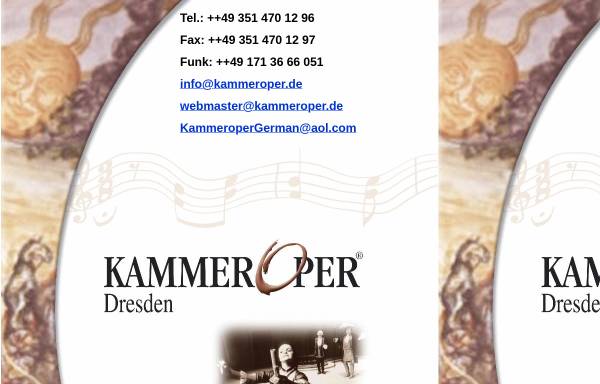 Vorschau von www.kammeroper.de, Kammeroper