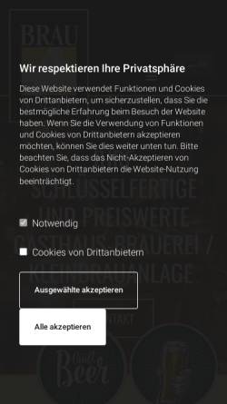 Vorschau der mobilen Webseite www.brau-konzept.de, Brau-Konzept GmbH