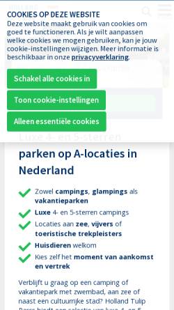 Vorschau der mobilen Webseite www.hollandtulipparcs.nl, Holland Tulip Parcs