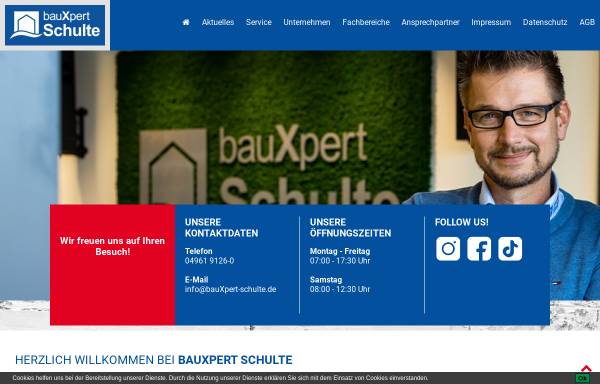 Vorschau von www.bauzentrum-schulte.de, Bauzentrum-Schulte GmbH & Co. KG