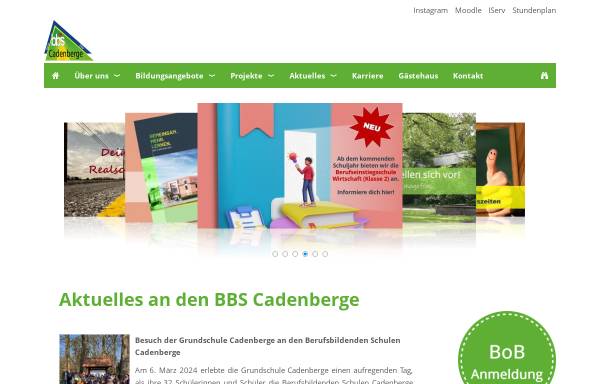 Vorschau von www.bbs-cadenberge.de, Berufsbildende Schulen Cadenberge (BBS)