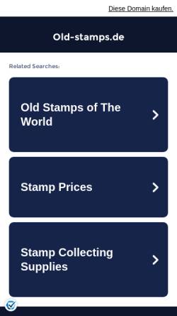 Vorschau der mobilen Webseite www.old-stamps.de, Giese, Philipp: Online Briefmarkensammlung