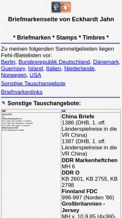 Vorschau der mobilen Webseite www.ejahn.de, Jahn, Eckhardt