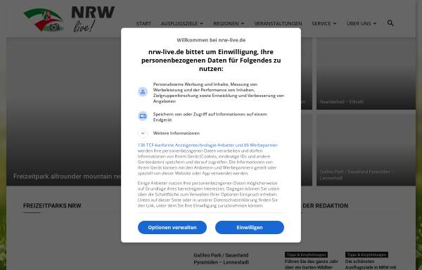 Vorschau von www.nrw-live.de, NRW-live Das Freizeit- und Infoportal