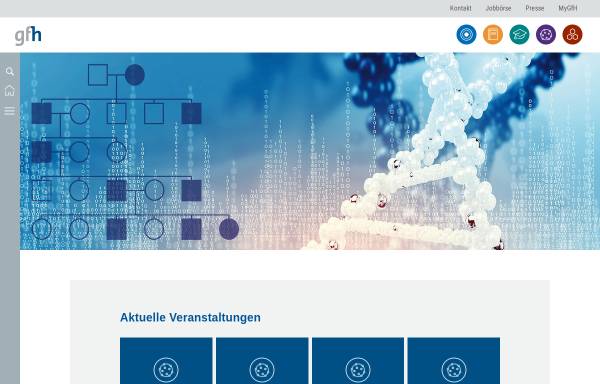 Vorschau von www.gfhev.de, Deutsche Gesellschaft für Humangenetik e.V.