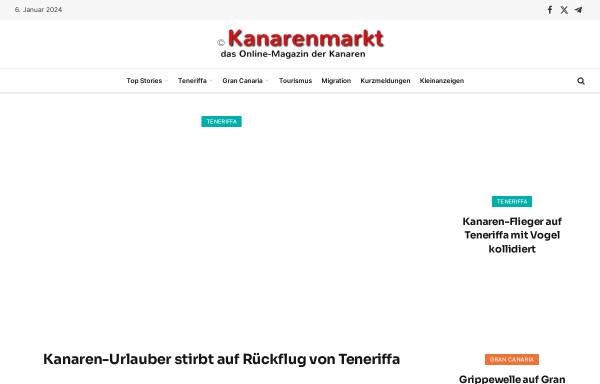 Vorschau von www.kanarenmarkt.de, Kanarenmarkt