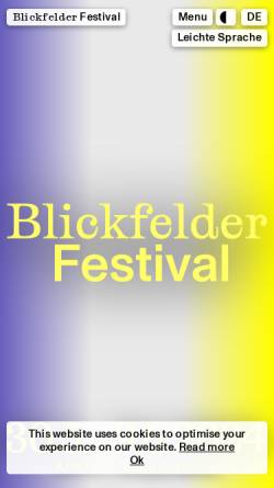 Vorschau der mobilen Webseite www.blickfelder.ch, blickfelder