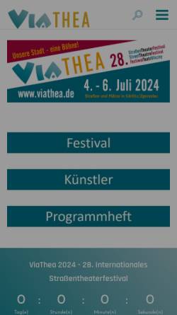 Vorschau der mobilen Webseite www.viathea.de, Via Thea