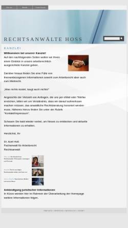 Vorschau der mobilen Webseite www.rae-hoss.de, Hoss & Medla