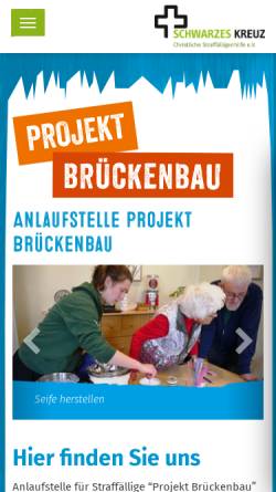Vorschau der mobilen Webseite www.projekt-brueckenbau.de, Projekt Brückenbau Celle e.V.