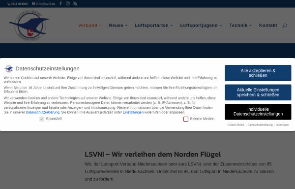 Vorschau von www.daec-lvn.de, Deutscher Aeroclub Landesverband Niedersachsen e.V.