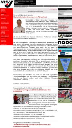 Vorschau der mobilen Webseite www.nhvhockey.de, Niedersächsischer Hockey-Verband