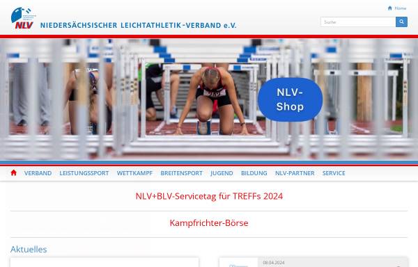 Vorschau von www.nlv-la.de, Niedersächsischer Leichtathletik Verband e.V. (NLV)