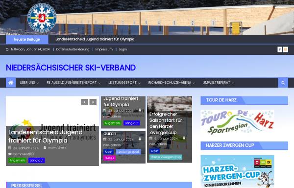 Vorschau von xn--niederschsischer-skiverband-hkc.de, Niedersächsischer Skiverband e.V.