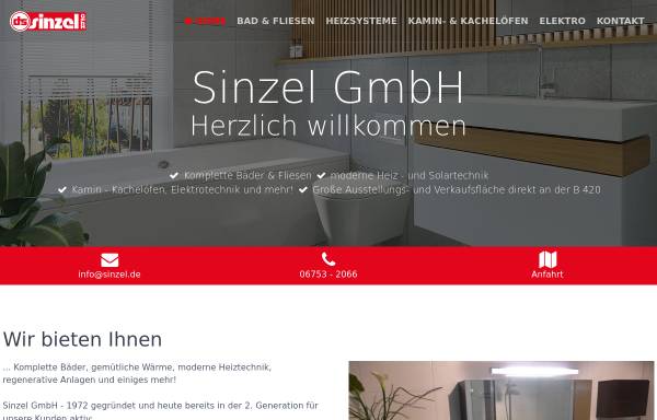 Vorschau von www.sinzel.de, Sinzel GmbH