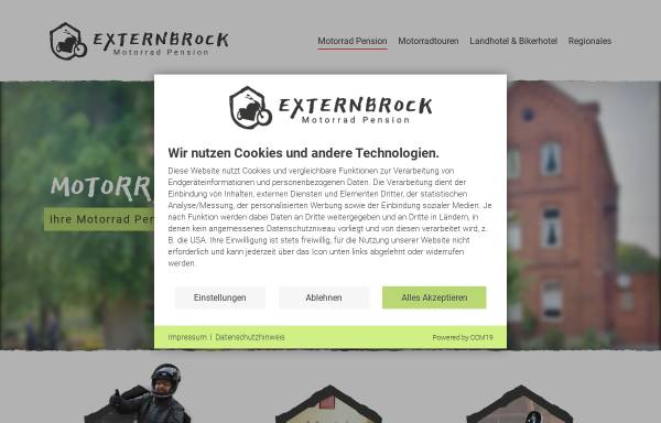 Vorschau von www.motorrad-pension-externbrock.de, Gut Externbrock, Landhotel und Reitschule FN