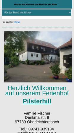 Vorschau der mobilen Webseite www.pilsterhill.de, PilsterHill