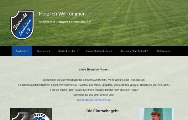 Vorschau von eintracht-lambsheim.de, Eintracht Lambsheim e.V.