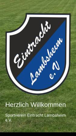 Vorschau der mobilen Webseite eintracht-lambsheim.de, Eintracht Lambsheim e.V.