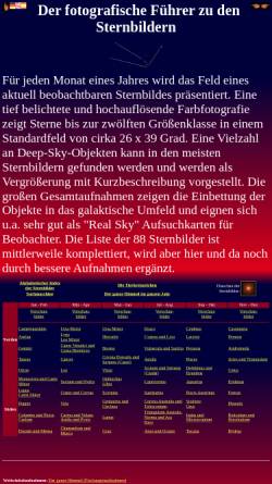 Vorschau der mobilen Webseite www.allthesky.de, Digitale Bilder des Himmels