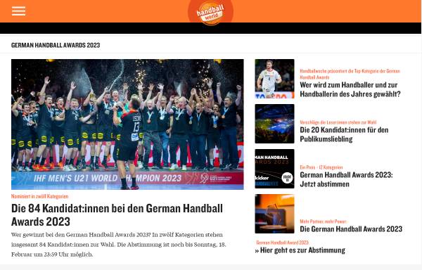 Vorschau von www.handball-world.com, Handball World