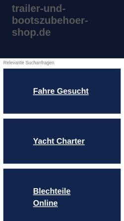 Vorschau der mobilen Webseite www.trailer-und-bootszubehoer-shop.de, Boatbase, Claus Rupprecht