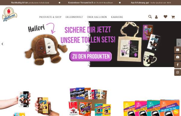 Vorschau von www.halloren.de, Halloren Schokoladenfabrik GmbH
