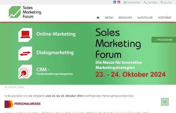Vorschau von www.sales-marketing-messe.de, Sales-Marketing-Messe