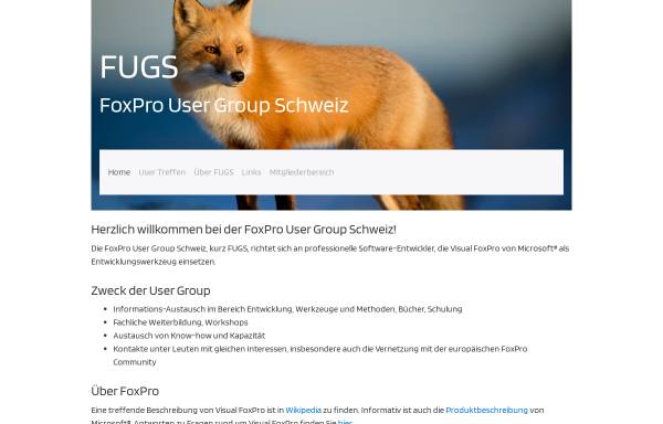 Vorschau von www.fugs.ch, Schweizer FoxPro User Group