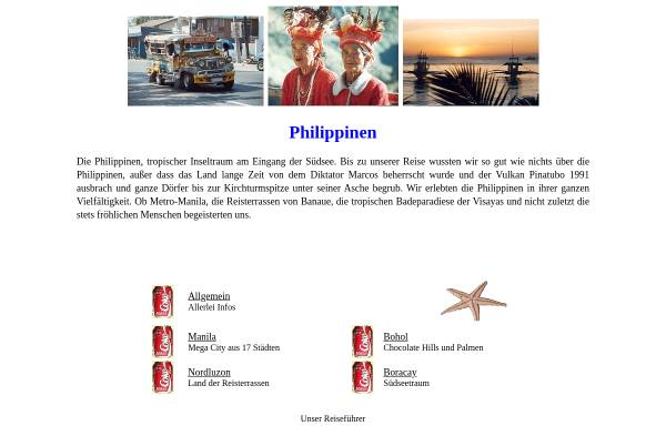 Vorschau von www.vivien-und-erhard.de, Reiseerinnerungen Philippinen [Vivien & Erhard Veit]