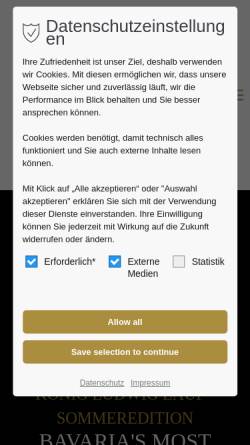 Vorschau der mobilen Webseite www.koenig-ludwig-lauf.com, König-Ludwig-Lauf
