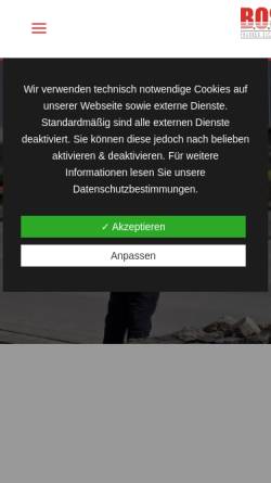Vorschau der mobilen Webseite bos-franken.de, BOS Franken Security